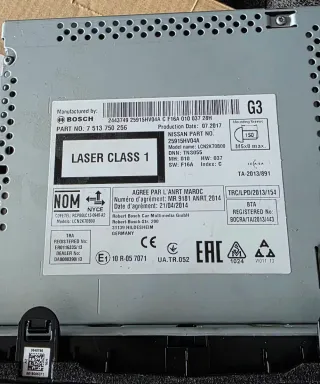 Radio CD Navegador Nissan Qashqai 2018