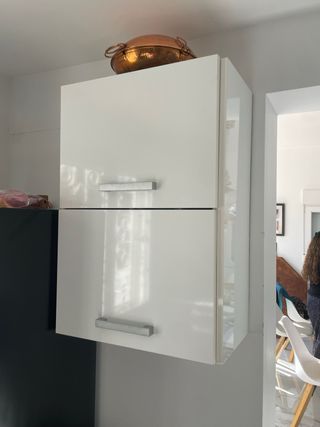 2 armarios de pared cocina blancos