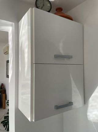 2 armarios de pared cocina blancos