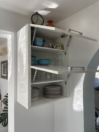 2 armarios de pared cocina blancos