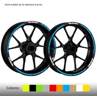 Pegatinas Suzuki para llantas