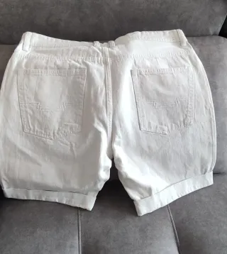 Pantalón corto blanco hombre