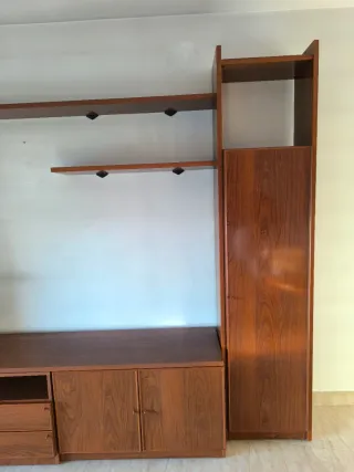 Mueble Comedor Madera y Cristal