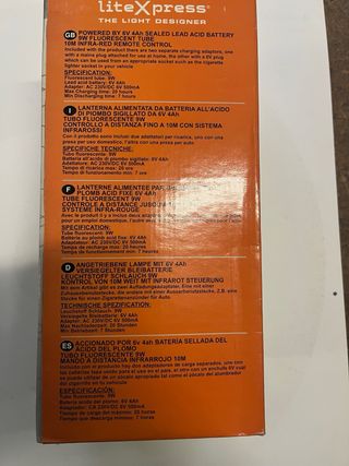 Lanterna da campeggio ricaricabile con telecomando