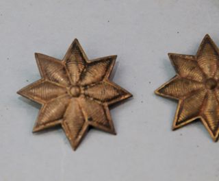 2 Estrellas Coronel 8 Puntas Época A.XIII