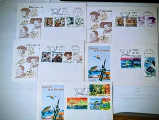 Sobres y hojas primer día 1978