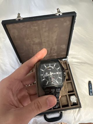 Reloj de Berger Negro y Plateado