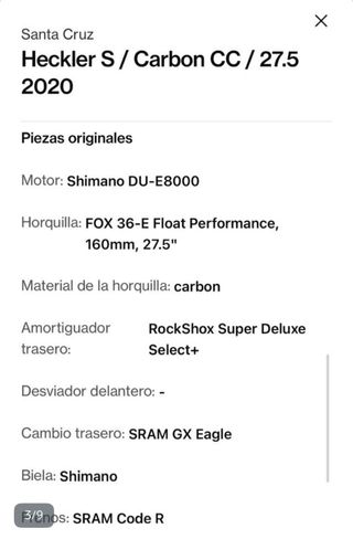 Santa Cruz Heckler e-bike 2020