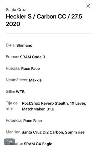 Santa Cruz Heckler e-bike 2020