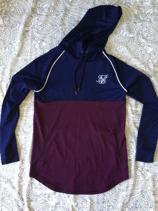 Sudadera SikSilk Hombre Azul y Morado