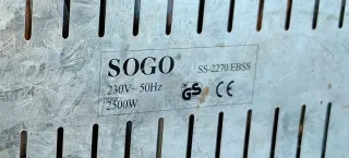 Hornillo Eléctrico SOGO 2 Fuegos Portátil