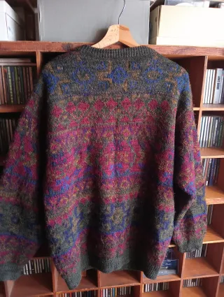 Cardigan jacquard vintage - Sevres