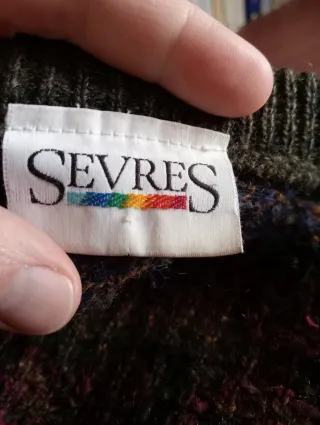 Cardigan jacquard vintage - Sevres