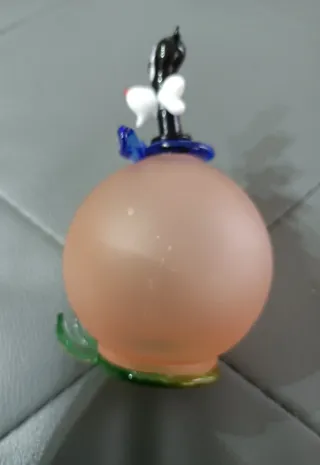 Statuina vintage Gatto Silvestro vetro di Murano