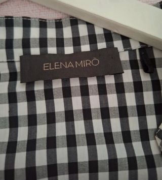 Camisa entallada cuadros Elena Miro