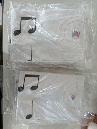 Lote de 25 camisetas tallas L 100% algodón NUEVAS