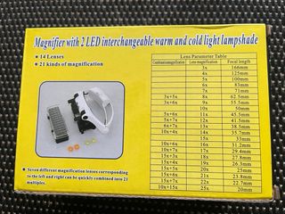 Gafas Joyero Lupa LED Intercambiable