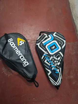 Palas de pádel con mochila sin uso