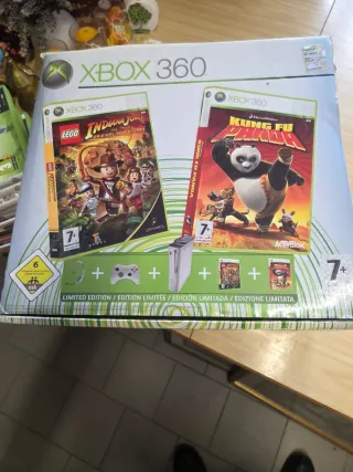 Xbox 360 Pro Bundle Indiana Jones + 14 Giochi