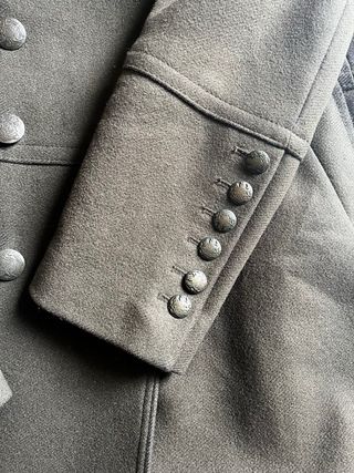 Abrigo militar Zara lana verde