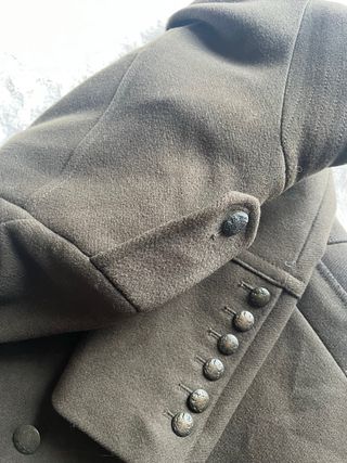 Abrigo militar Zara lana verde