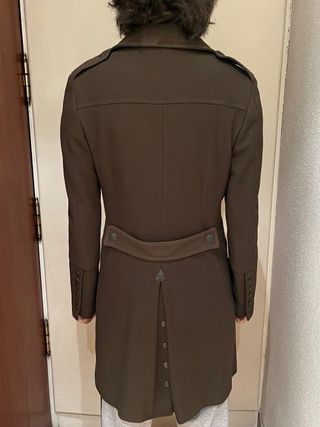 Abrigo militar Zara lana verde