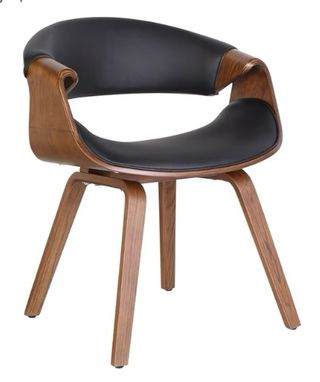 Juego comedor mesa madera y sillas madera y cuero