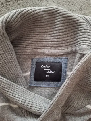 Jersey de rayas gris y blanco