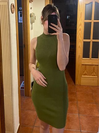 Vestido verde de tirantes