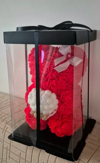 Orsetto Teddy Rose Rosse con Scatola