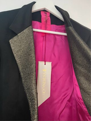 Chaqueta La Condesa Negra y Dorada Mujer