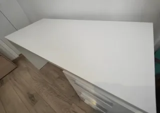 Escritorio blanco con 3 cajones (maison du monde)