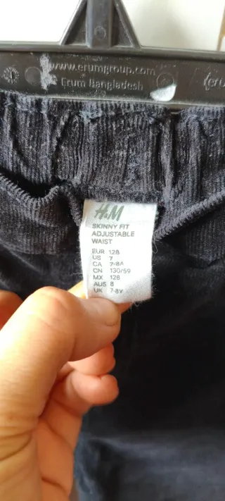 Pantalón pana 128 cm