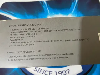 Router Wifi Adoc 4G/LTE R45 LIBRE y PRECINTADO!!!