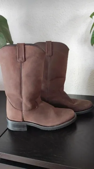 Botas Old West Piel Marrón