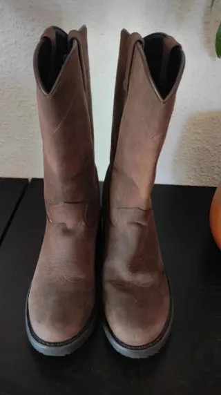 Botas Old West Piel Marrón