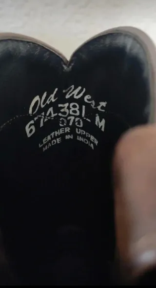 Botas Old West Piel Marrón