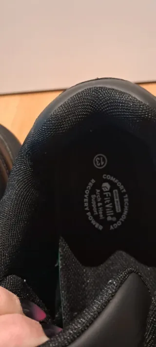 Scarpe FitVille nere con velcro