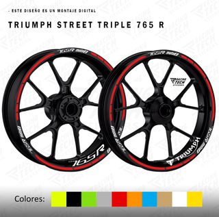 Pegatinas llantas Triumph Street Triple 765 Moto2