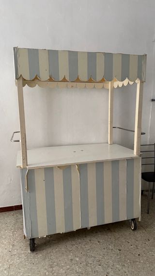 Carrito de eventos con rueda