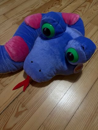 Peluche Serpiente Azul y Rosa