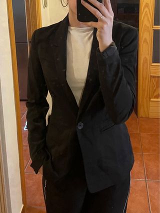 Americana negra Bershka