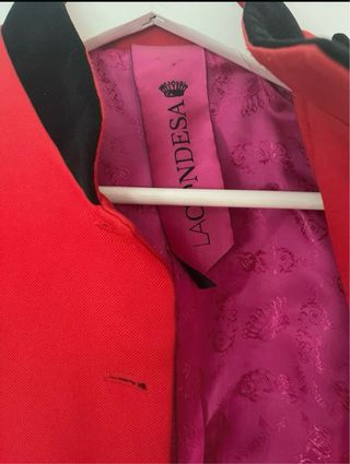 Chaqueta La Condesa Roja y Negra Mujer