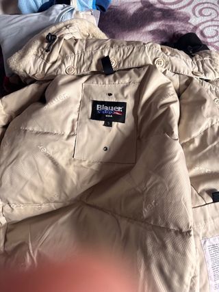 Blauer Giubbino Beige