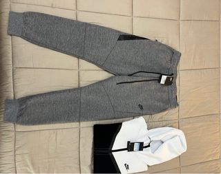 Tuta Nike Tech Fleece Grigio Bianco Nero