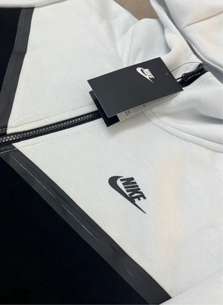 Tuta Nike Tech Fleece Grigio Bianco Nero