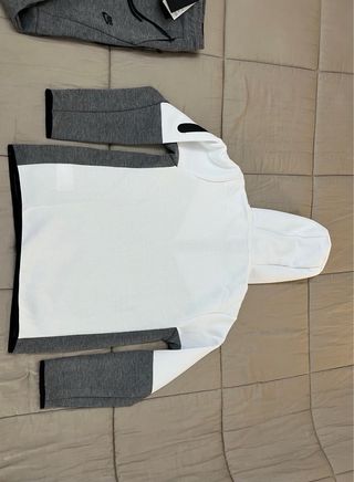 Tuta Nike Tech Fleece Grigio Bianco Nero