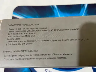 Router Wifi Adoc 4G/LTE R45 LIBRE y NUEVO!!!
