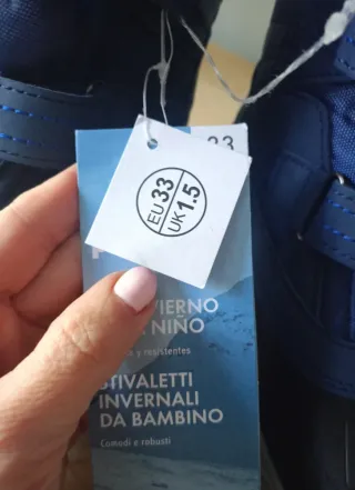 Botas de nieve azules para niños