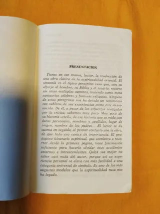 El peregrino ruso// Razones para la alegría